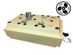 Инкубатор Золушка 98 яиц автоматический с вентилятором на 220/12 вольт с ЖК экраном